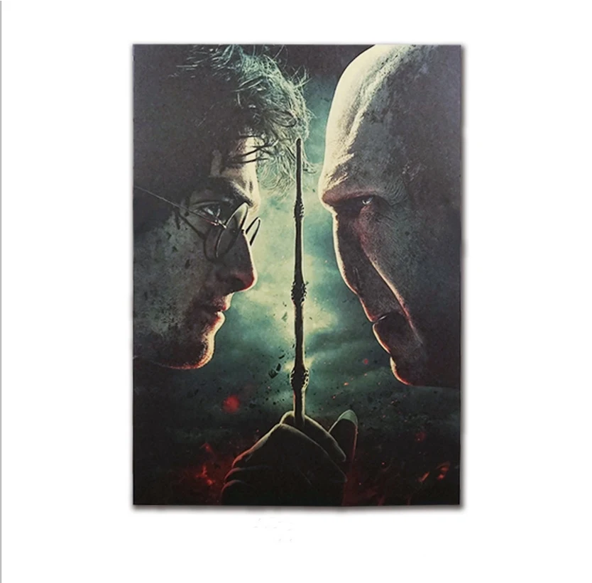 

50 PCS/LOT Home Decor Classic Movie Harri potter Poster toy Bar Painting Retro Kraft Paper toys gift 51x35cm