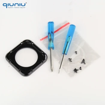 

QIUNIU For GoPro Hero 4 Session Replacement Camera Lens Cover Case Seal Ring Adapter with Tool for Gopro Hero 4 Session