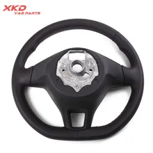 Кожаный коричневый многофункциональный руль с круизным управлением и АКК для V-W Je-tta Tiguan 5TA419091 5NN419091AL, 5NN419091BA