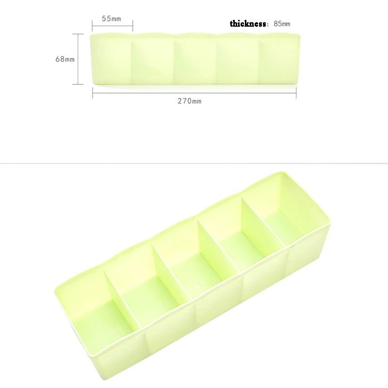 Зеленый фиолетовый складной пластиковый галстук, бюстгальтер, носки, органайзер для одежды, разделитель ящика, ящики для хранения, шкаф, нижнее белье, органайзер, гардероб