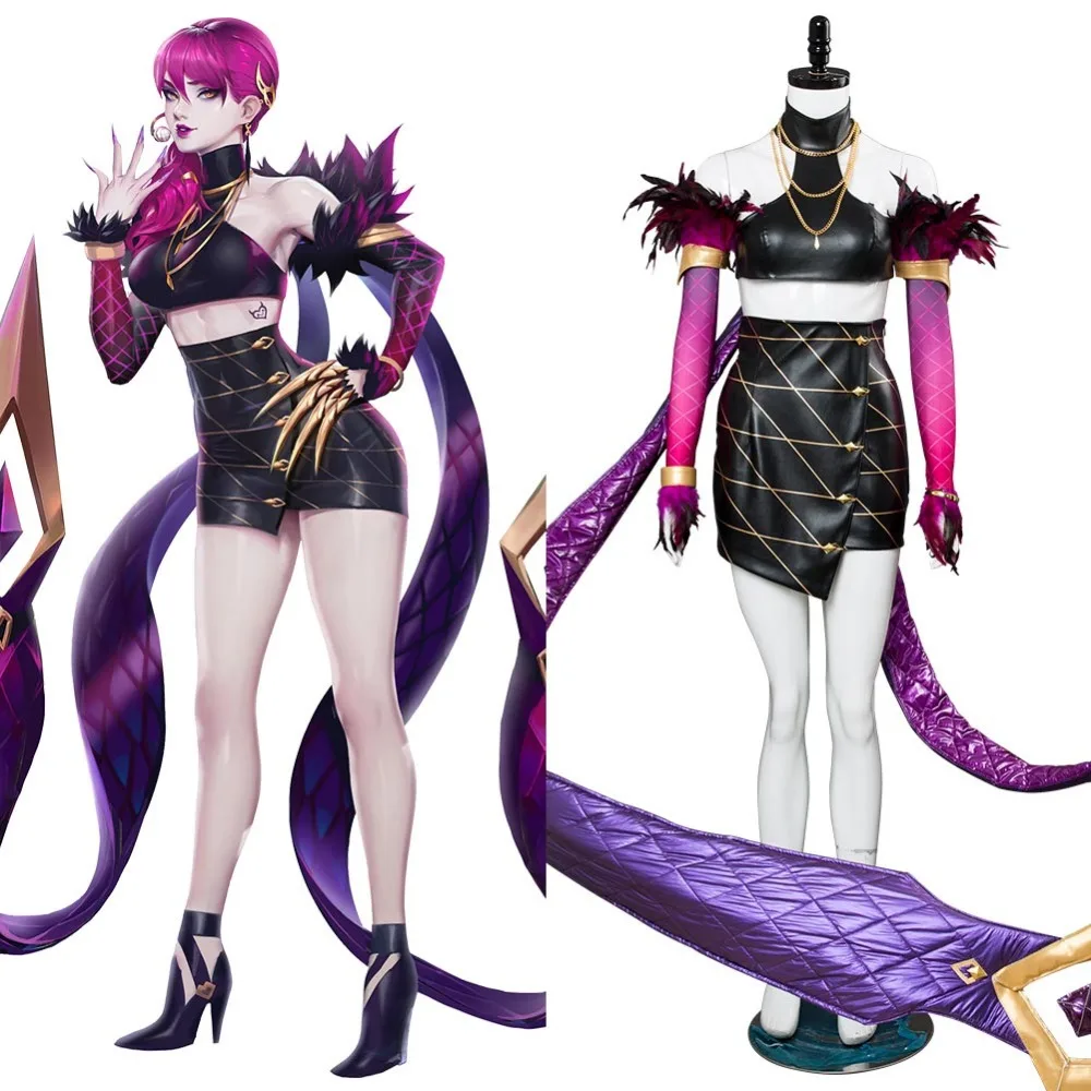 Косплей LOL косплей агони косплей-костюм KDA Evelynn K/DA костюм для косплея карнавал на