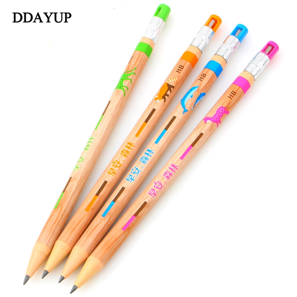 

4Pcs/set 2.0mm Art Black Lead Holder mechanical pencil Sketch Special drawing school supplies stationery