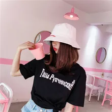 Модные буквы вышивка шапки для рыбака мужские и женские хлопковые уличные хип хоп ведро шляпа для рыбалки Мода Панама от солнца