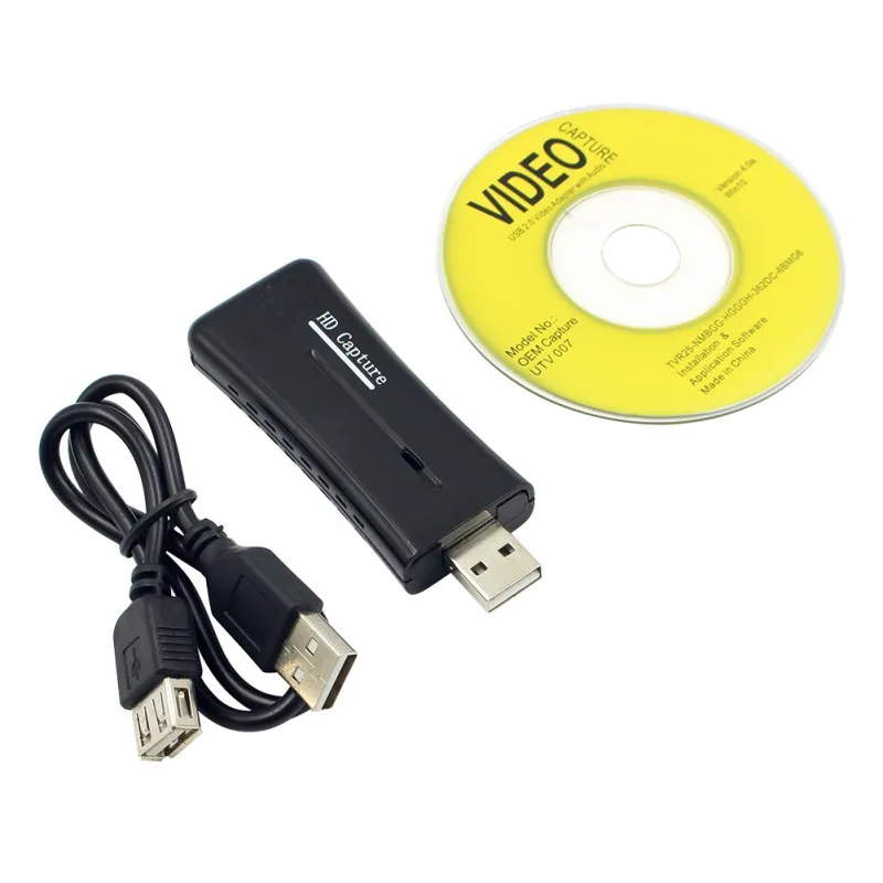 

2019 USB 2.0 Portable Easycap Video Audio Capture Card Adapter DVD Converter Composite Audio To Easy Cap Video Adapter