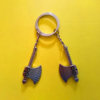 

30 Pcs Mini tool keychains axe keyring ax keychain metal keychain zinc alloy key ring creative keychain