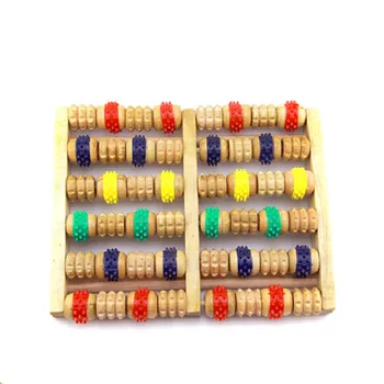 

Wheel Wood Roller Foot Massager Relax Multicolour Pressure Roller Foot Massage Instrument All-shipping
