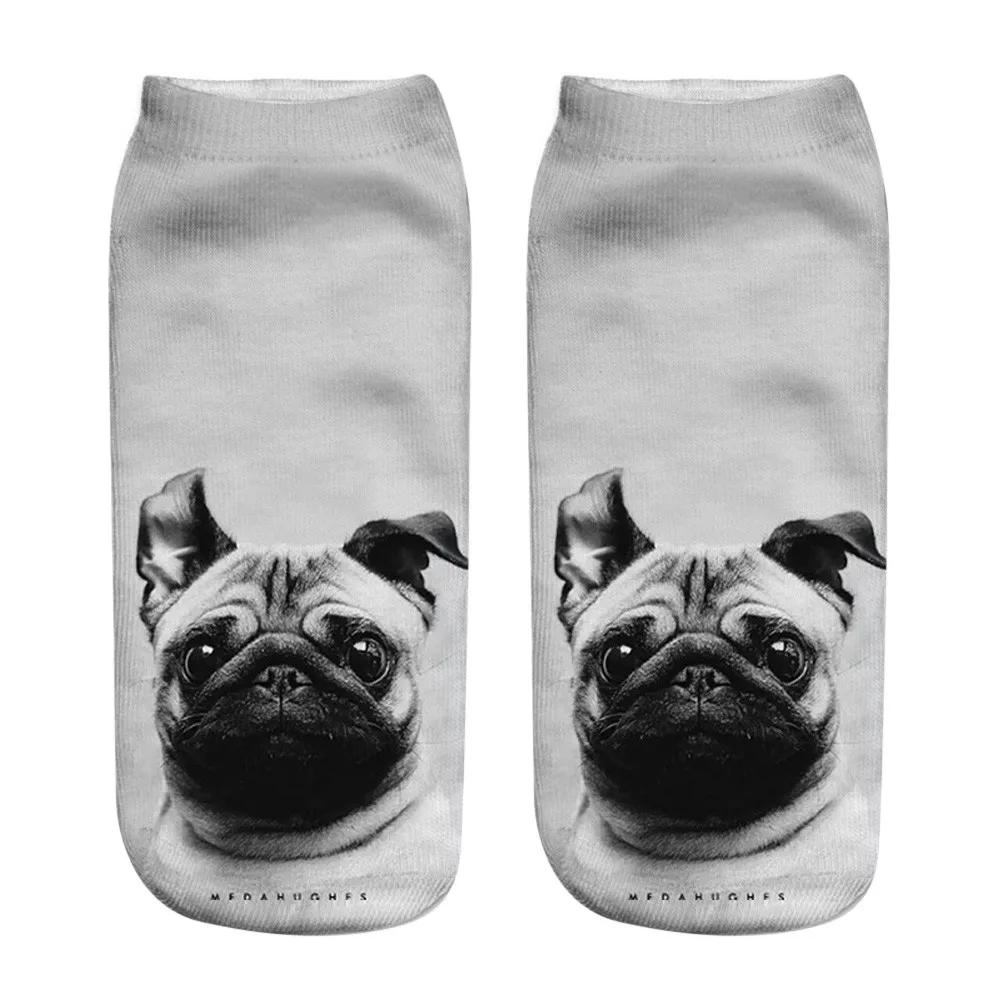 JAYCOSIN, забавные женские носки с 3D принтом собаки, модные носки унисекс, Meias, женские забавные носки, Прямая поставка 424Z - Цвет: D