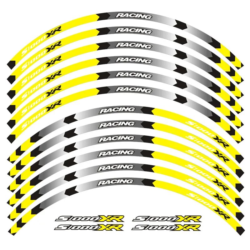Горячая мотоцикл для колеса BMW отличительные светоотражающие наклейки обода полосы для BMW S1000 XR мотоцикл S1000XR - Цвет: 2