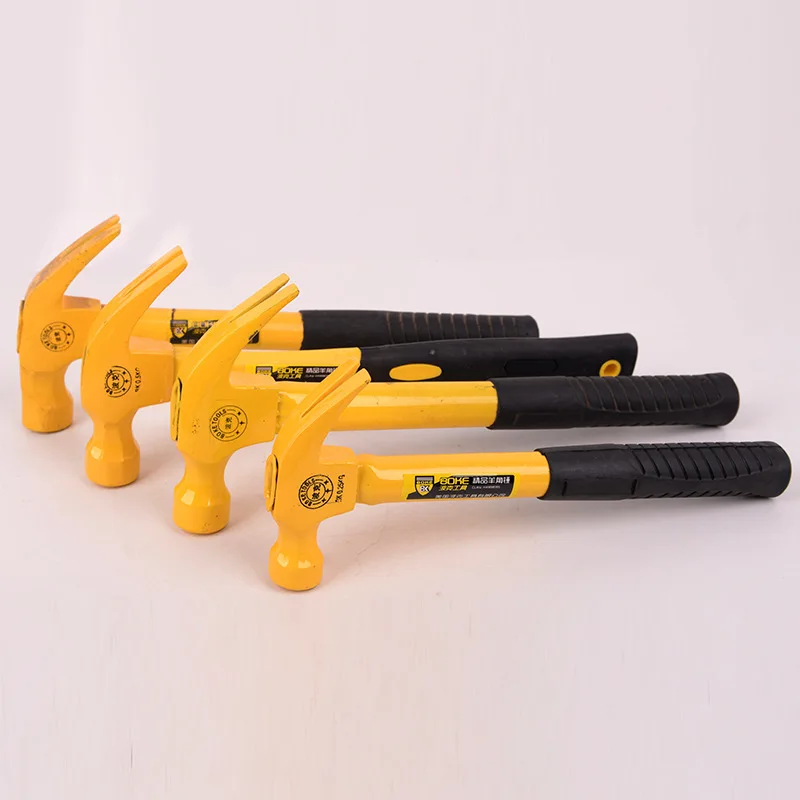 

Rubber Hammer, Mini Tool Round Head Steel Claw Manual Woodworking Mason Hammer and Electronic Tool Hammer Handle Polishing