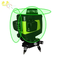 Мули лазер авто-nivelamento лазерный 3D 12 Linhas Verde 360 горизонтальный E вертикальный Круз супер Poderoso Feixe de laser verde