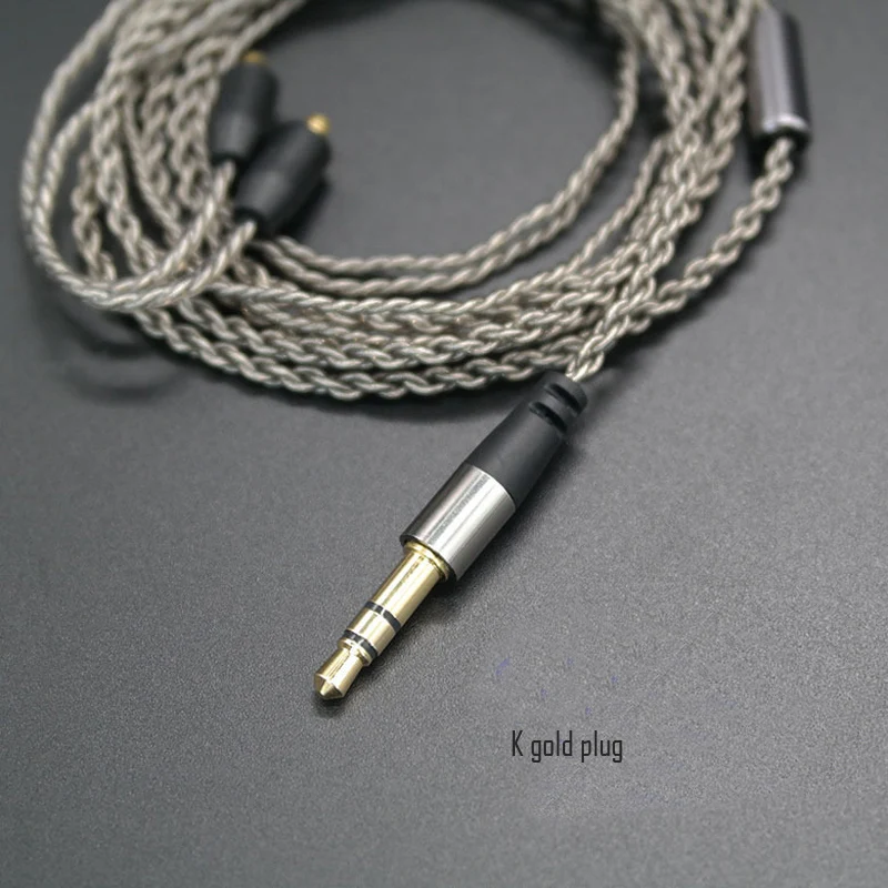 PIZEN-High-Quality-3-5mm-4-cell-Single-Crystal-Copper-Plated-Silver-Cable-Earphone-Upgrade-MMCX (1)