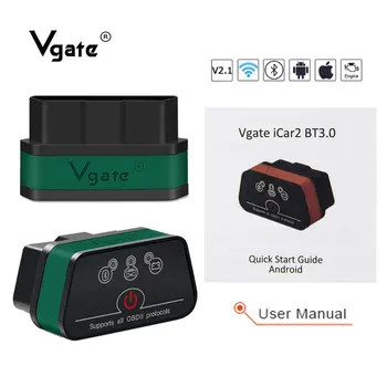 

Vgate icar2 ELM327 WIFI/Bluetooth OBD2 scanner OBDII car diagnostics code reader elm 327 V2.1 obd2 scan tool profissional