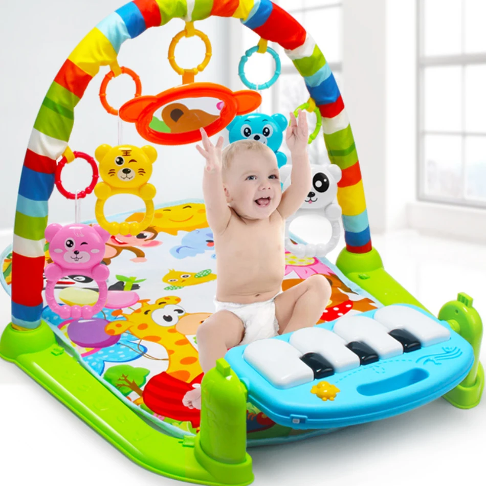 

Baby Activity Multifunction Piano Fitness Rack With Music Rattle Infant Activity Play Mat Children Educational Toys For Newborn