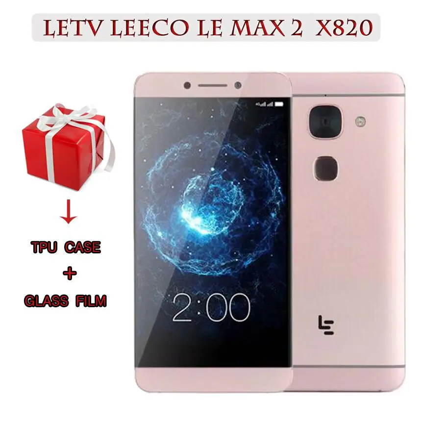 Letv LeEco Le Max2 X820 FDD 4G сотовый телефон 4G ram 32G Rom 5,7 дюймов Snapdragon 820 2560x1440 21 МП Touch ID - Цвет: add  gifts