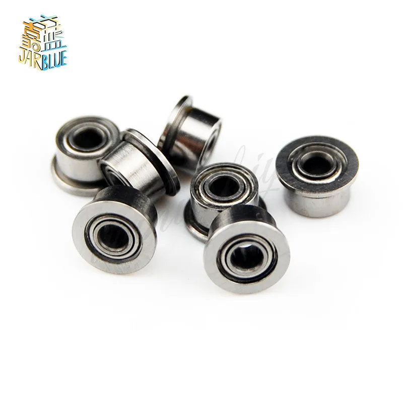 10pcs F623ZZ F604ZZ F605ZZ F606ZZ F607ZZ F608ZZ F623ZZ F624ZZ F625ZZ F626ZZ F634ZZ F635ZZ Flange Bushing Ball Bearings 3*10*4 mm