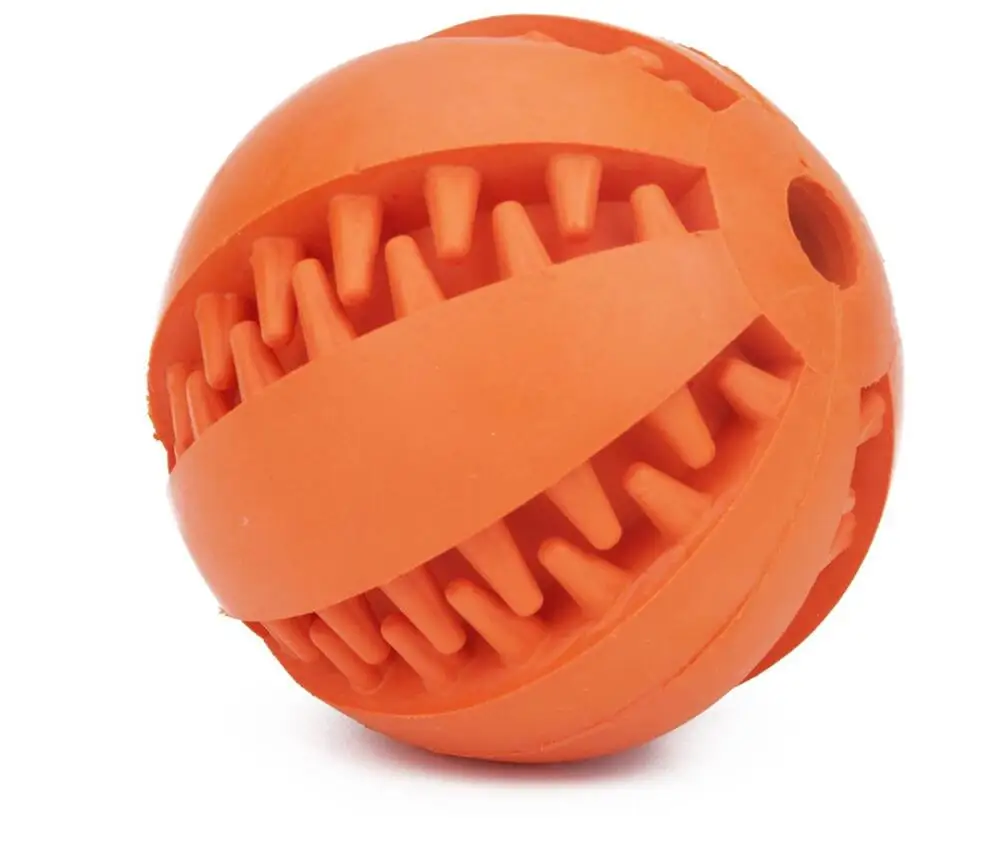 Игрушки для собак зуб чистый шар еды Экстра-жесткий резиновый мяч Забавный интерактивный эластичный шарик жевательная игрушка для собак