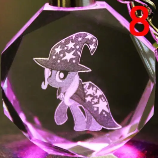 COSANER ponyssss аниме индивидуальные светодиодные брелки для ключей брелок с