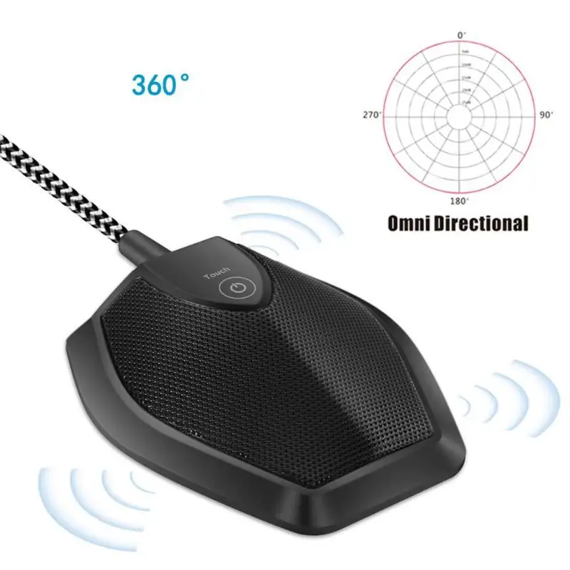 ALLOYSEED G11 сенсорный Butoon конденсаторный настольный микрофон всенаправленный микрофон для конференц-залов Новые