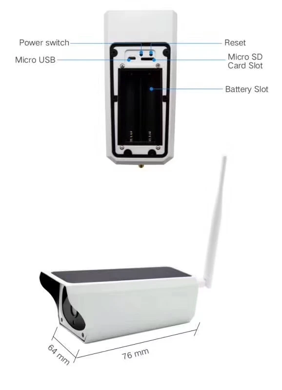 2MP 1080P солнечная мощность IP камера приложение дистанционное управление радионяня