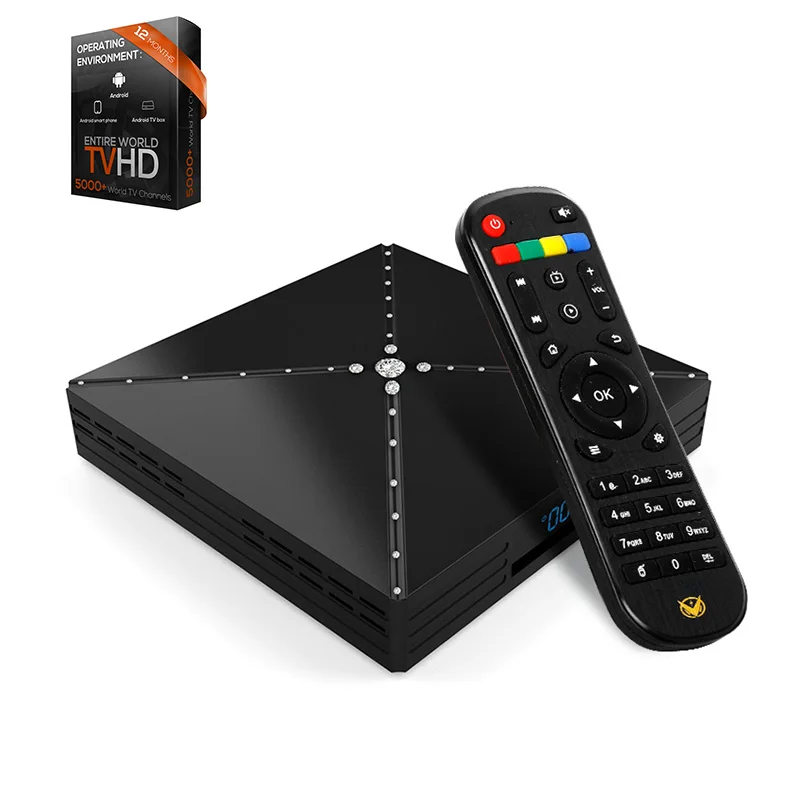 IP tv Android tv Box Rockchip rk3399 4GB 64GB B. T4.0 2,4G/5,8G wifi YSE-Sup с клавиатурой IP tv подписка телеприставка - Цвет: IPTV 1 year with Box