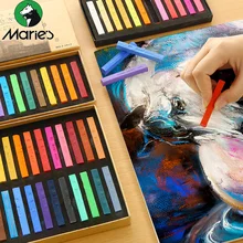 Marie's 12/24/36/48 Colors Painting Crayons Soft Pastel Set Art Drawing Set Chalk Color Crayon Brush Stationery For Kids Student