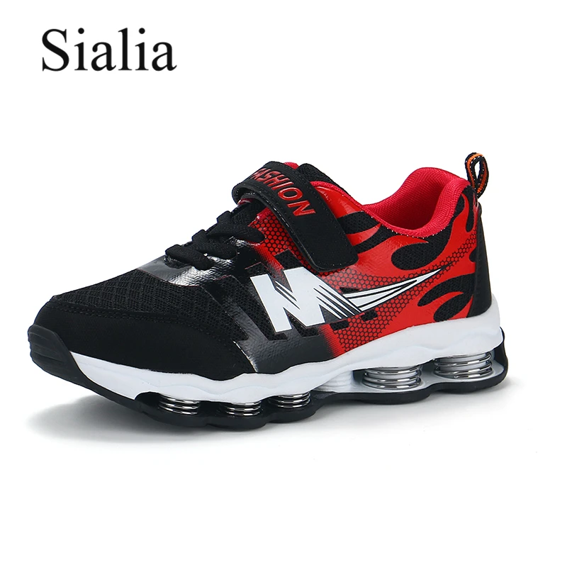Sialia الينابيع الاطفال الفتيان حذاء رياضة للفتيات حذاء كاجوال تنفس شبكة خليط هوك و حلقة الرياضة الاحذية الأطفال