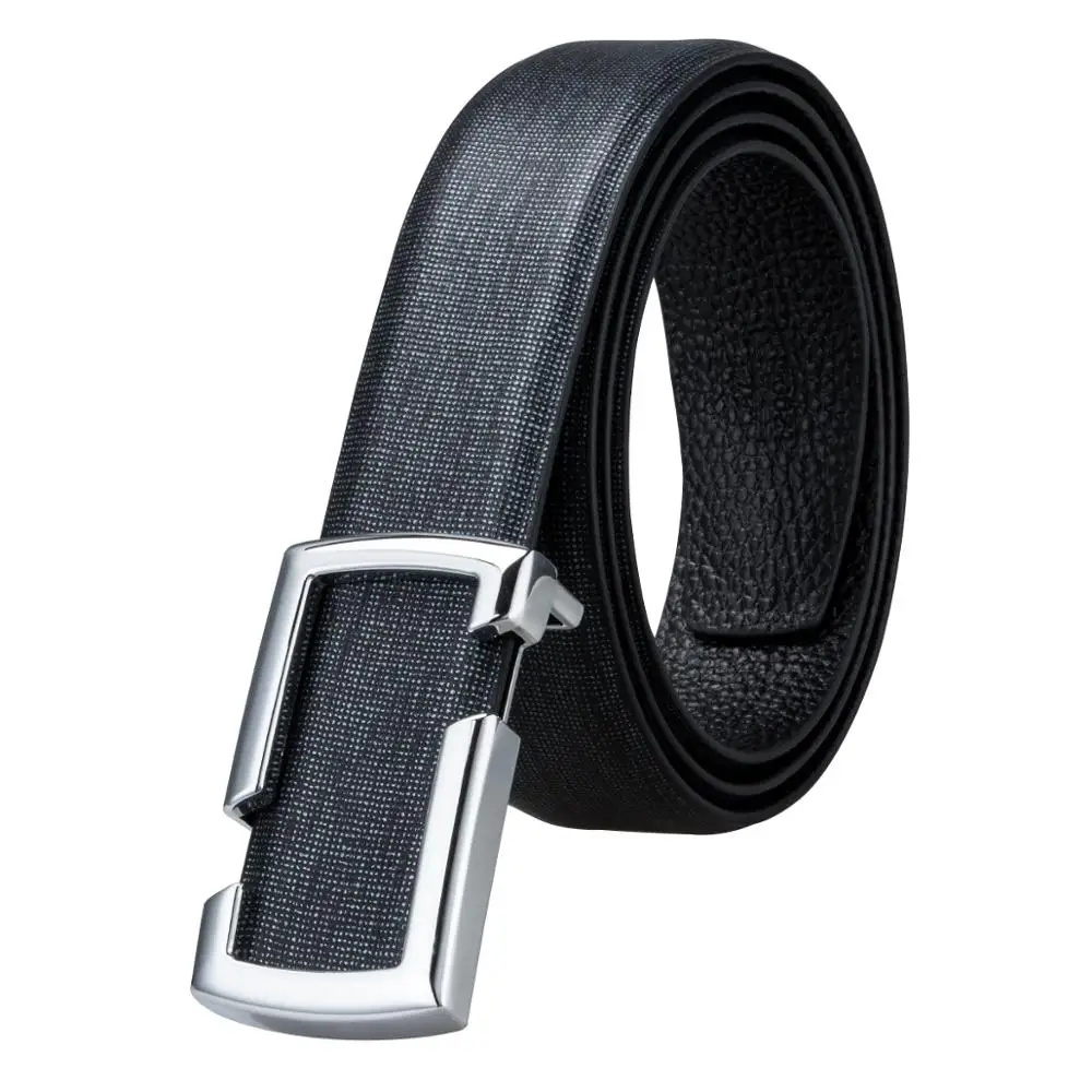 

BBK-0003 2018 Barry.Wang Genuine Leather luxury Metal Buckle Belts Male Alloy Buckle Belts for Men's Business Party Wedding