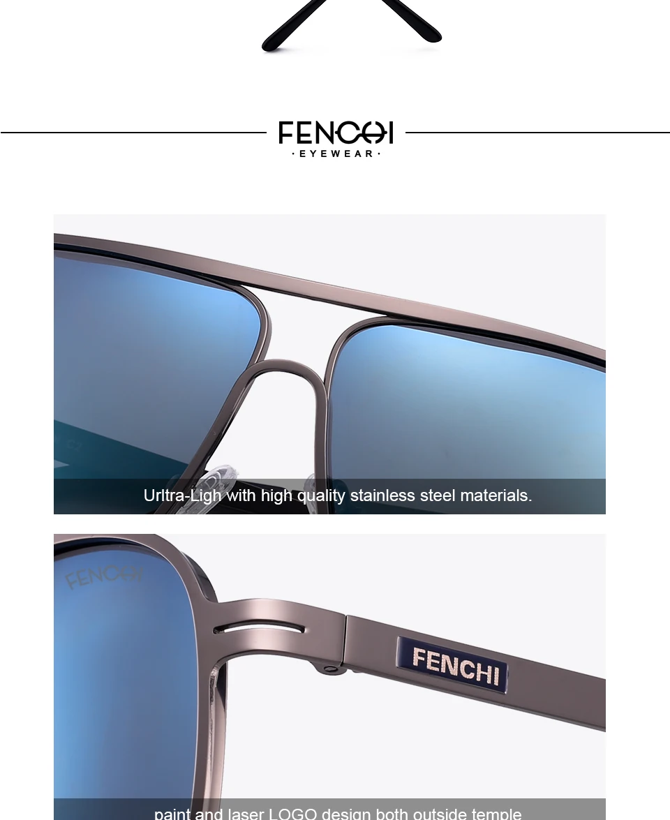 Новые мужские повседневные деловые солнцезащитные очки поляризованные солнцезащитные очки из нержавеющей стали