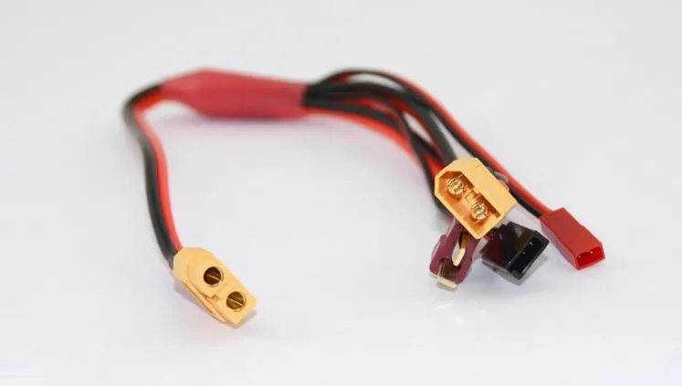 

ISDT SC608 SC620 Battery Charging Cable Power Cable Wire Alligator Clip XT60/T Plug/Futaba/JST Plugs To XT60 Connect Adapt Cable