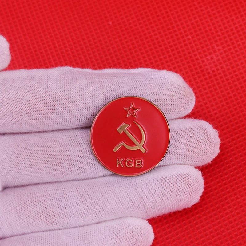 Значок KGB в русском стиле значок с красной звездой Советская звезда Ранняя