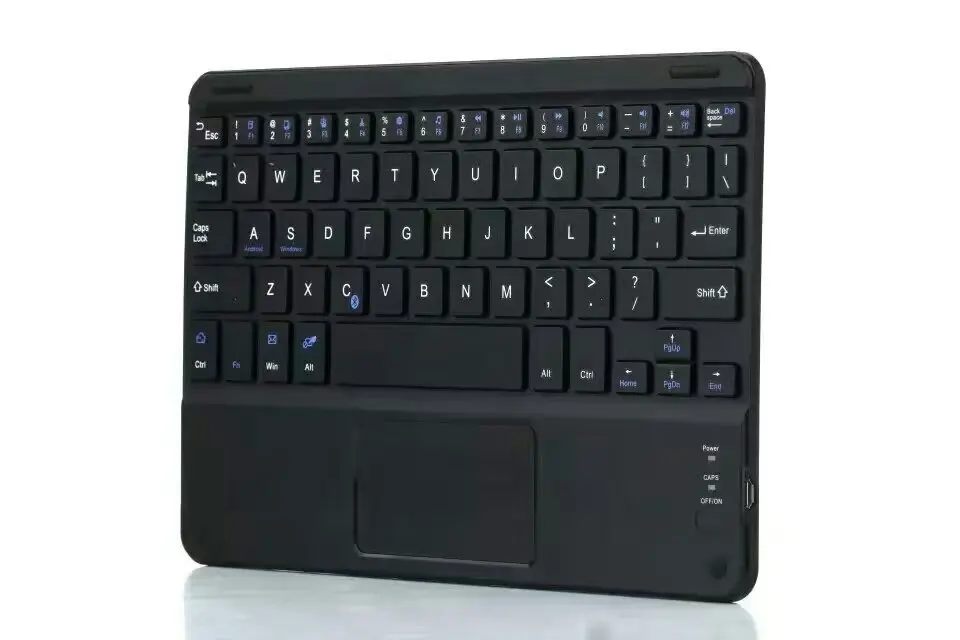 Тонкая портативная Мини Беспроводная Bluetooth клавиатура для планшета, ноутбука, смартфона, iPad, Поддержка IOS, Android, система, телефон Универсальный - Цвет: Touch