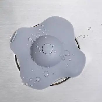 

Water Stopper Floor Drain Silicone Sink Strainer Hair Bathtub Plug Bathroom Kitchen Cute Deodorant Stopper