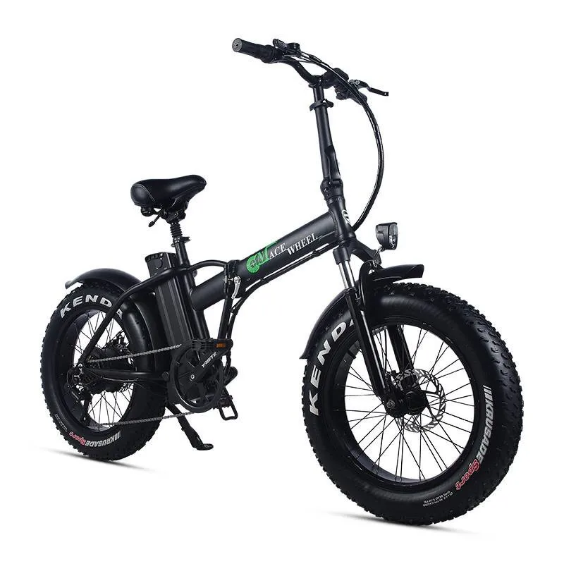 Flash Deal 48v 15ah Lithium Battery 20" Fat Tyre Electric Bike 500w Foldable Electric Fat Bike Disc Brake Fat Ebike 17