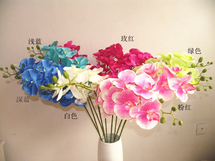 [Promotion] raw silk feel cheap Phalaenopsis ultra-realistic feel super good fake flowers Phalaenopsis