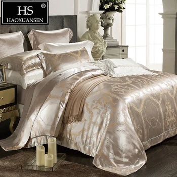 

Paisley Geometric Combination 4piece Bedding Sets Mulberry Silk Lyocell Tencel Fibre Duvet Cover BedSheet Pillow Cases King Size