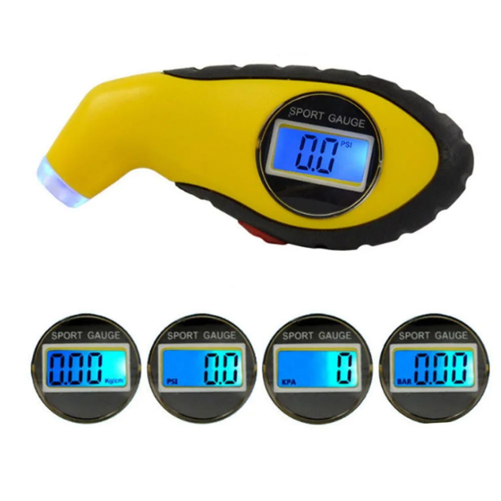 Professional Digital Tire Gauge with LCD Display Portable High