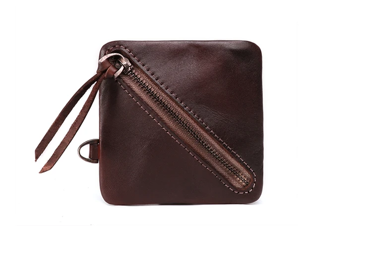 Retro Pequena Moeda Bolsas Primeira Camada de