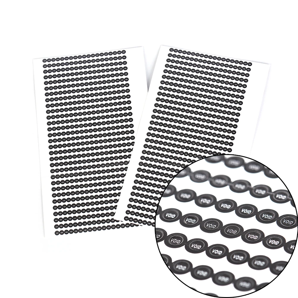 

1000pcs vulnerable if mobile fragile warranty sticker shall be null and void the warranty and black and red round2.5mm,