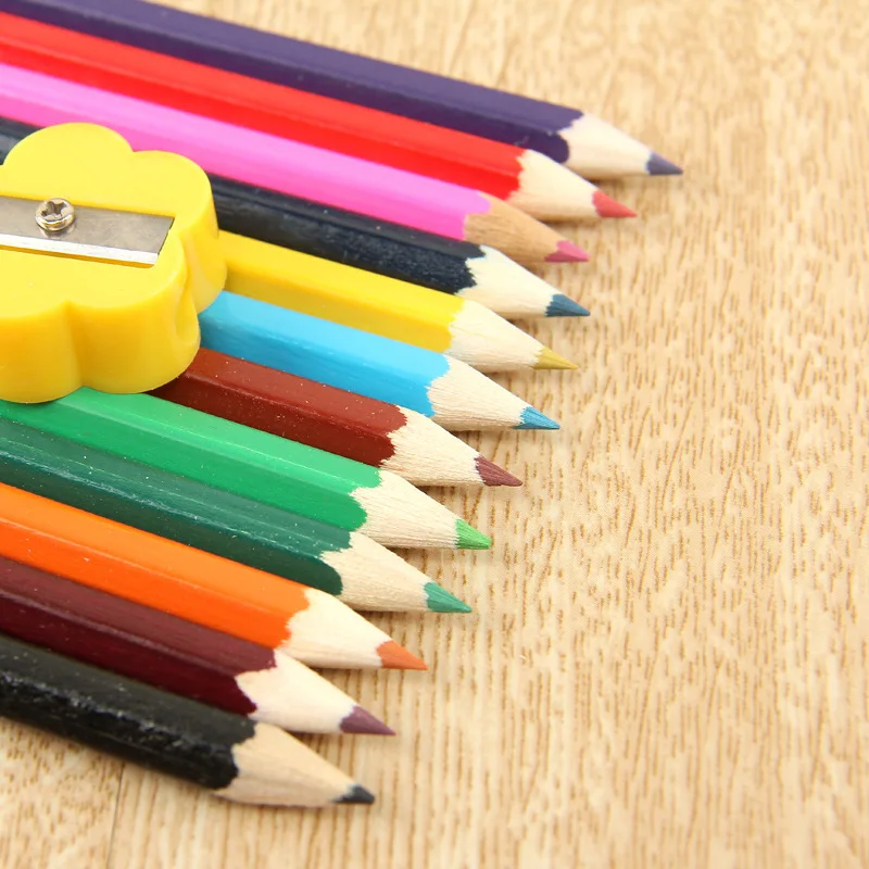pencil lapis de cor colored pencils color papelaria set escolar lapices de colores aquarela taille crayon coloring wood kids