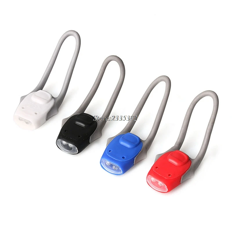 

1PC Silicone Bike Bicycle Lamp Cycling Head Front Rear Tail LED Flash Light Lamp New