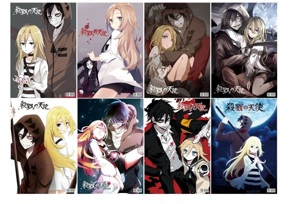 8 Unids Lote Anime Juguetes Angeles De La Muerte Carteles Rachel Zack Includeded 8 Fotos Pegatinas Tamano Poster 42x29cm Figuras De Accion Aliexpress