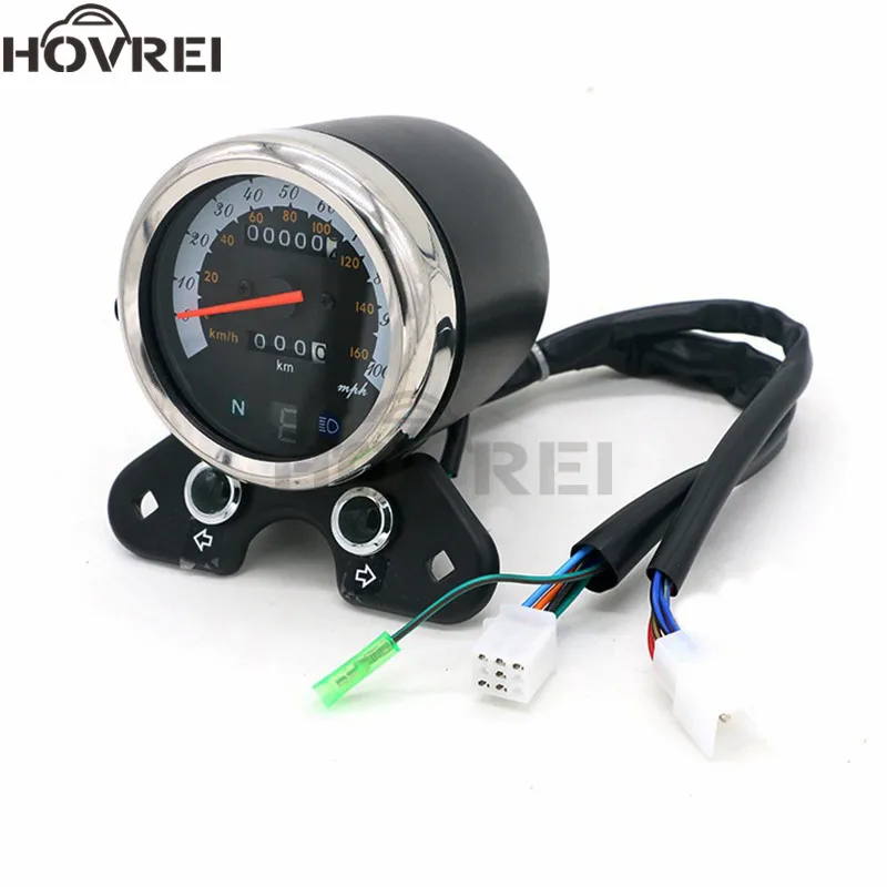 

Universal 12V retro Motorcycle LED Digital Odometer LCD Speedometer Oil Gauge meter Custom For Honda Yamaha Suzuki