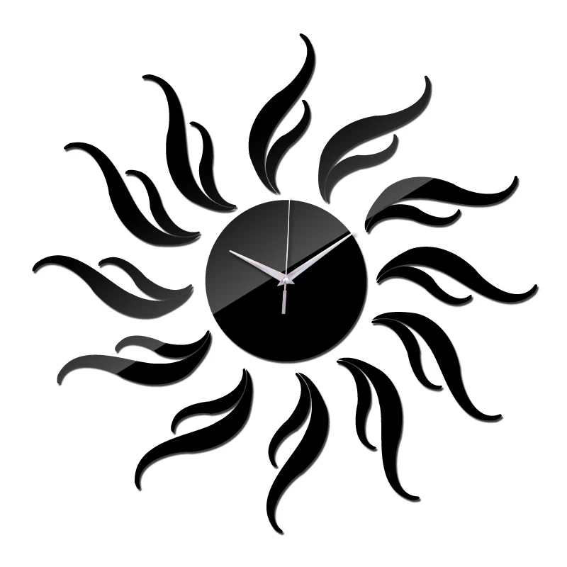 Новый Diy 3d акриловое зеркало Clocatch Horloge наклейки украшения дома Duvar современные