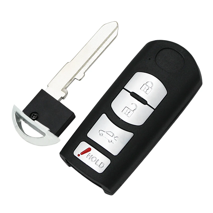 3 + 1 пуговица FSK 315 МГц smart remote key 4 кнопки с чипом для Mazda 6 M6 2009-2013 FCCID KR55WK49383 (VDO система)