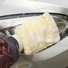 Микрофибра плюшевый автомобиль детализация мягкая стирка рукавица стиральная перчатка чистящие инструменты для чистки автомобиля