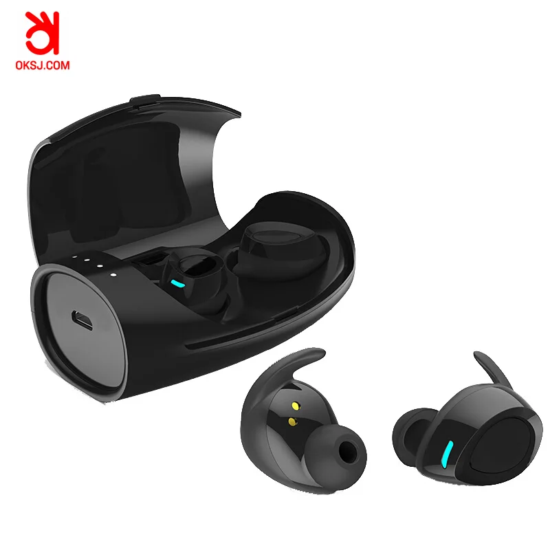 

OKSJ ES60 Bluetooth Earphones True Wireless Earbuds TWS Music Cordless earphones With Mic Bluetooth Headset For Phone