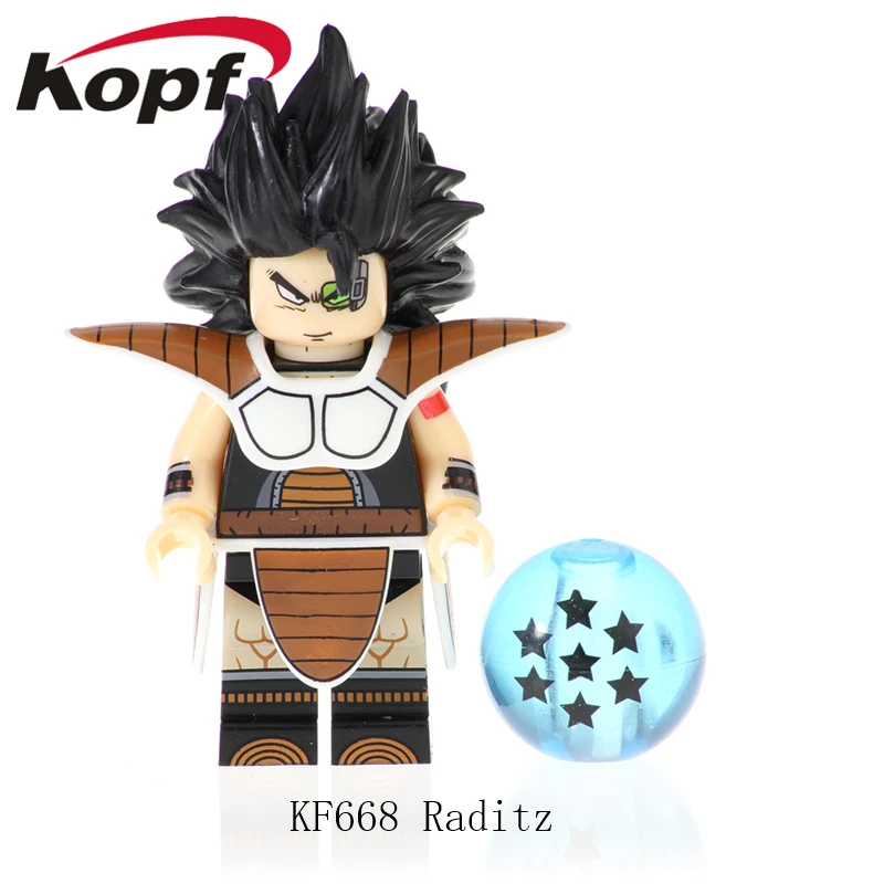

20Pcs Wholesales Legoing Dragon Ball Z Building Blocks Son Goku Raditz Recoom King Vegeta Figures Dolls Toys For Children KF668