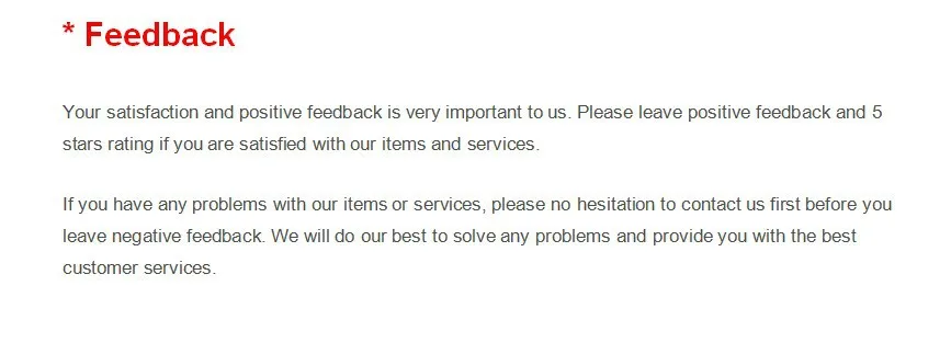 Feedback