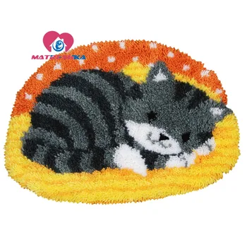 

Cat latch hook rug kits carpet embroidery tapestry kits needle for carpet embroidery Foamiran for crafts do it yourself carpet