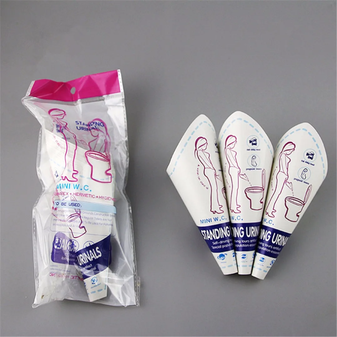 10Pcs/Lot Outdoor Female Paper Urinal Standing Pee Urination Device Mini Toilet For Outdoor Camping Tools Portable Disposable